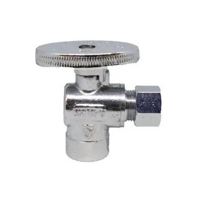 Midland Industries 746466 - 90° Angle Supply Stop, 1/2 x 3/8" Nominal, Sweat x Compression, Brass