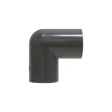 Midland Industries 806005 - 90° Elbow, 1/2" Slip x 1/2" Slip, PVC, Gray, SCH 80 Schedule