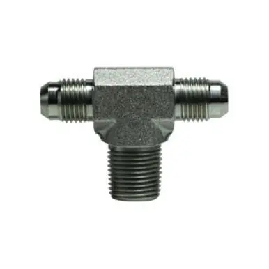 Midland Industries 260132 - Branch Tee, 3/16" 37° JIC Flared x 3/16" 37° JIC Flared x 1/8" NPT(M),
