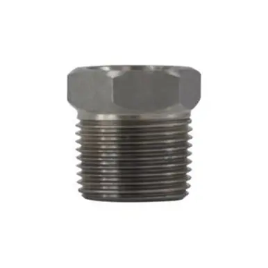 Midland Industries 105523 - Hex Bushing, 1-1/2" MPT x 1" FPT, Stainless Steel, 3000 lb