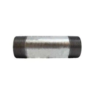 Midland Industries 56189 - Welded Pipe Nipple, 2-1/2" MPT x 2-1/2" MPT, 8" L, Steel, Galvanized, SCH