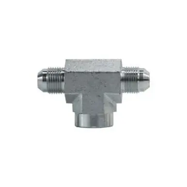 Midland Industries 2602-10-10-08 - Branch Tee, 5/8" Male JIC x 5/8" Male JIC x 1/2" FPT, Steel