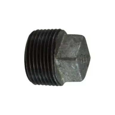 Midland Industries 64659 - Cored Square Head Plug, 2-1/2" MPT, Iron, Galvanized