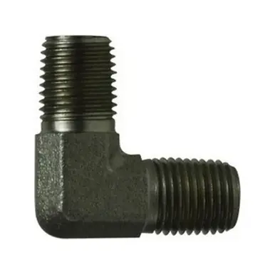 Midland Industries 55008 - 90° Elbow, 1/2" Male Pipe x 1/2" Male Pipe, Steel