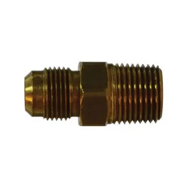 Midland Industries 35134 - Adapter, 15/16" SAE 45° Male Flared x 1/2" MIP, Brass