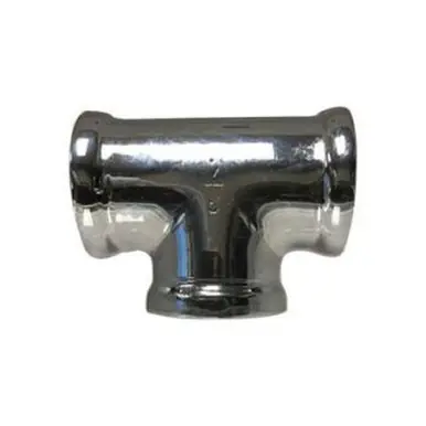 Midland Industries 45253LF - Tee, 1/2" FPT x 1/2" FPT x 1/2" FPT, Bronze, Chrome-Plated