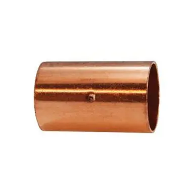 Midland Industries 77240 - Solder Joint Coupling w/ Dimpled Tube Stop, 3/4" C x 3/4" C, Copper