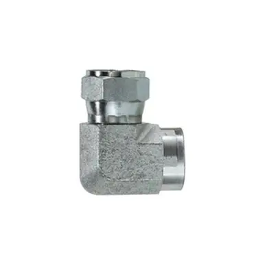Midland Industries 650344 - 90° Swivel Elbow, 1/4" FJIC x 1/4" FIP, Steel