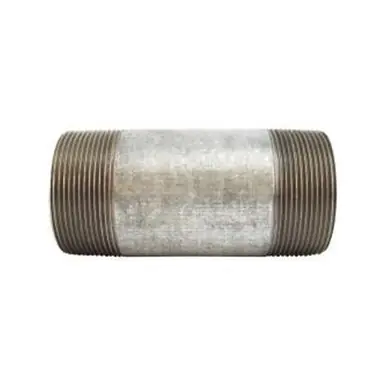 Midland Industries 56209 - Welded Pipe Nipple, 3" MPT x 3" MPT, 8" L, Steel, Galvanized, SCH 40
