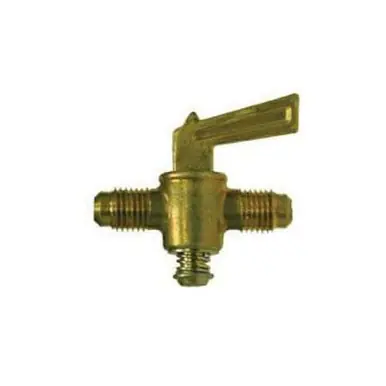 Midland Industries 46117 - Shut-Off Cock, 3/8" Nominal, Male Flared, forged Brass Body
