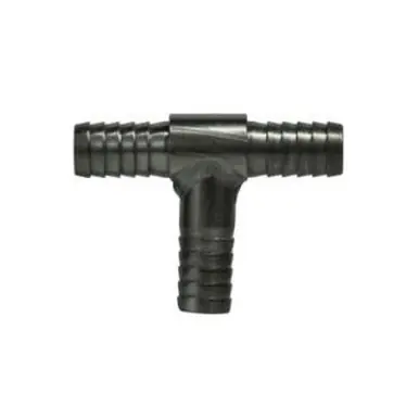 Midland Industries 34563 - Tee, 3/8" Hose Barbed x 3/8" Hose Barbed x 3/8" Hose Barbed, Stainless