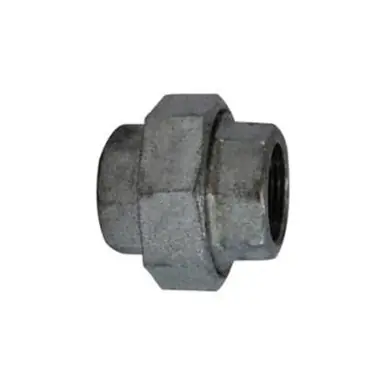 Midland Industries 64602 - Union, 3/8" FPT x 3/8" FPT, Iron, Galvanized, 150 lb