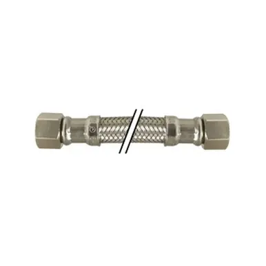 Midland Industries 922136 - Lavatory Connector, 36" L, Stainless Steel, Heavy Duty Brass Inserts