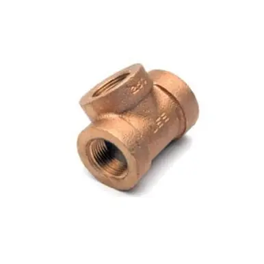 Midland Industries 82106-120812 - Pipe Tee, 3/4" FPT x 1/2" FPT x 3/4" FPT, Bronze