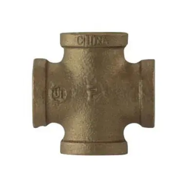 Midland Industries 44397 - Pipe Cross, 1-1/2" FPT x 1-1/2" FPT x 1-1/2" FPT x 1-1/2" FPT, Bronze