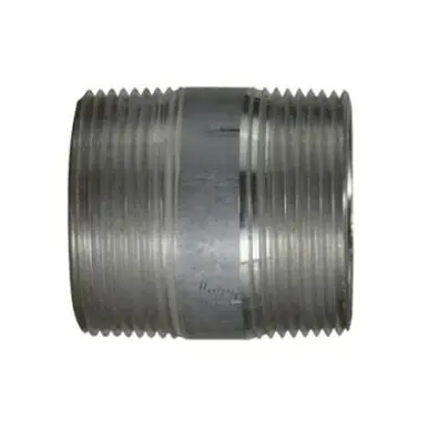 Midland Industries 76151 - Pipe Nipple, 1-1/2" MPT x 1-1/2" MPT, 8" L, Aluminum