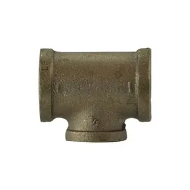 Midland Industries 44270LF - Reducing Tee, 1/4" FPT x 1/4" FPT x 1/8" FPT, 0.87", Bronze