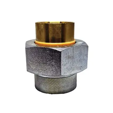 Midland Industries 973110LF - Dielectric Union, 1/2" Compression x 1/2" FIP, Steel