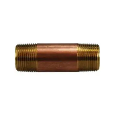 Midland Industries 40272 - Seamless Pipe Nipple, 3/4" MPT x 3/4" MPT, 48" Brass
