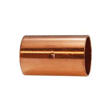 Midland Industries 77242 - Solder Joint Coupling w/ Dimpled Tube Stop, 1-1/4" C x 1-1/4" C, Copper
