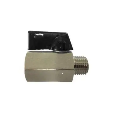 Midland Industries 46931SS - Miniature Ball Valve, 1/4" Nominal, MPT x FPT, 400 psi Pressure