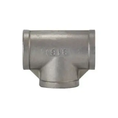 Midland Industries 63259 - Pipe Tee, 2-1/2" FPT x 2-1/2" FPT x 2-1/2" FPT, Stainless Steel, 150 lb