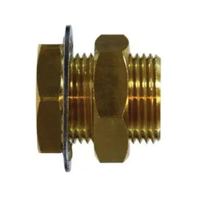 Midland Industries 28300 - Long Anchor Connector, 1/8" FIP x 1/8" FIP, Brass