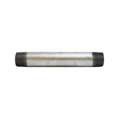 Midland Industries 56087 - Welded Pipe Nipple, 3/4" MPT x 3/4" MPT, 4-1/2" L, Steel, Galvanized, SCH