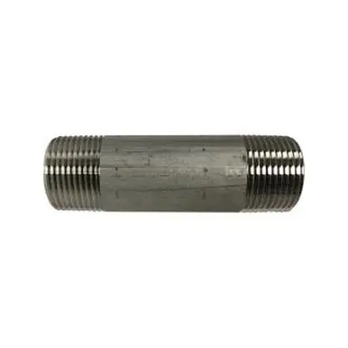 Midland Industries 48104 - Welded Pipe Nipple, 1" MPT x 1" MPT, 3-1/2" L, Stainless Steel, SCH 40