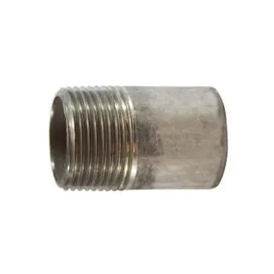 Midland Industries 48141T - Pipe Nipple, 1-1/2" TOE x 1-1/2" Plain End, 2" L, Stainless Steel, SCH