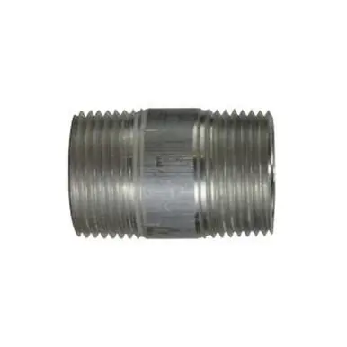Midland Industries 76113 - Pipe Nipple, 1" MPT x 1" MPT, 10" L, Aluminum
