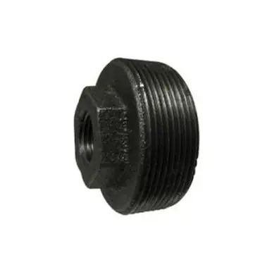 Midland Industries 64541 - Reducer Hex Bushing, 4" MPT x 2" FPT, Iron, Galvanized