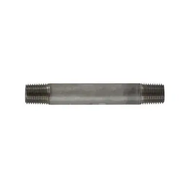 Midland Industries 48031 - Welded Pipe Nipple, 1/4" MPT x 1/4" MPT, 7" L, Stainless Steel, SCH 40