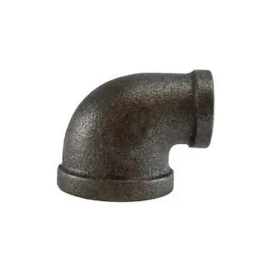 Midland Industries 65120 - Reducing Elbow, 1/4" 1/8", Iron, Black