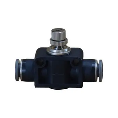 Midland Industries 20488C - In-Line Needle Valve, 5/16" Nominal, Push-In, 0 to 150 psi Pressure,