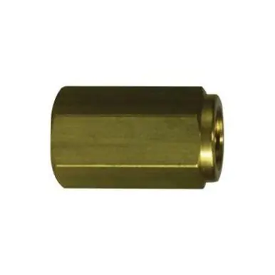 Midland Industries 28857 - Hex Cap, 3/8" Female BSPP, Brass, Nickel-Plated