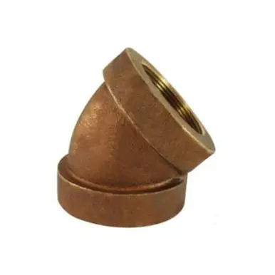 Midland Industries 43185 - 45° Elbow, 1" FPT x 1" FPT, Bronze