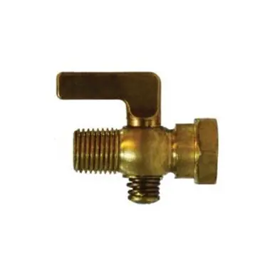 Midland Industries 46377 - Air Cock, 3/8" Nominal, MIP x FIP, Lever, Hex, Brass Body