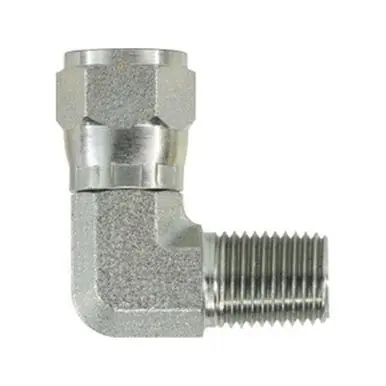 Midland Industries 650164 - 90° Swivel Nut Elbow, 9/16" Female JIC x 1/4" MPT