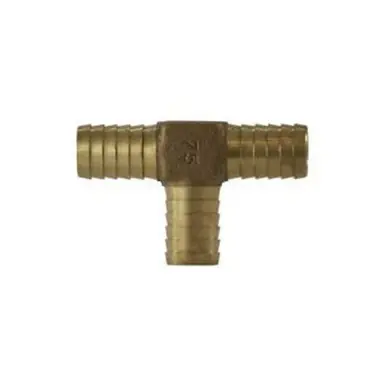 Midland Industries 973965 - Tee, 3/4" Hose Barbed x 3/4" Hose Barbed x 3/4" Hose Barbed, Bronze