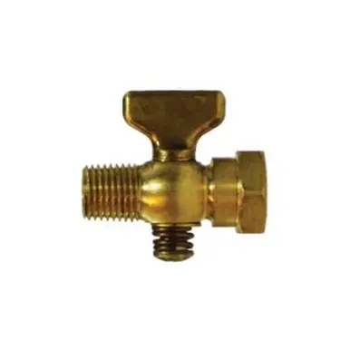 Midland Industries 46370 - Air Cock, 1/8" Nominal, MIP x FIP, Tee, Hex, Brass Body