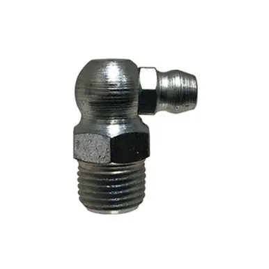 Midland Industries 36120SS - 90° Ball Check, 90 deg, 1/8-27 Thread, NPTF Thread, 0.437" Hex, 303