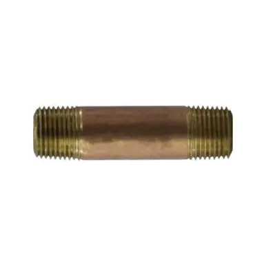 Midland Industries 42069 - Nipple, 1/2" MPT x 1/2" MPT, 5-1/2", Brass