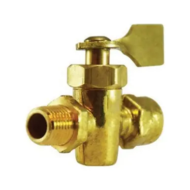 Midland Industries 46401M - Solid Bottom Fuel Valve, 1/4 x 1/4" Nominal, FPT x MPT, 30 psi Pressure