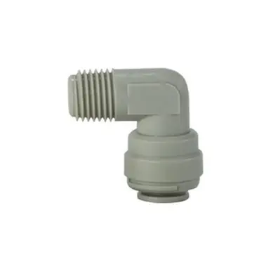Midland Industries 20069P - 90° Fixed Elbow, 1/4" Push-In x 1/4" MIP, Plastic