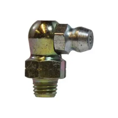 Midland Industries 36150SS - 90° Ball Check, 90 deg, 1/4-28 Thread, Taper Thread Thread, 3/8" Hex,