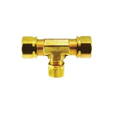 Midland Industries 26105 - Captive Sleeve Tee w/ 26005 Sleeve Nut, 3/8" Compression x 3/8"