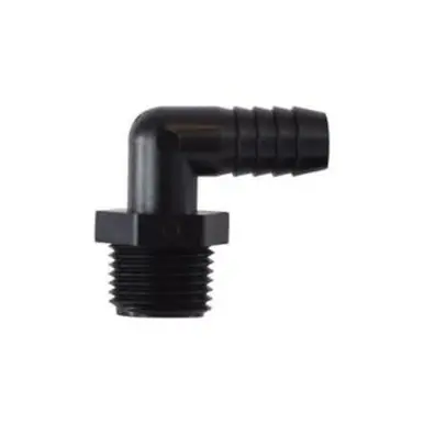 Midland Industries 33327P - 90° Elbow, 1/2" Hose Barbed x 1" MIP, Polypropylene