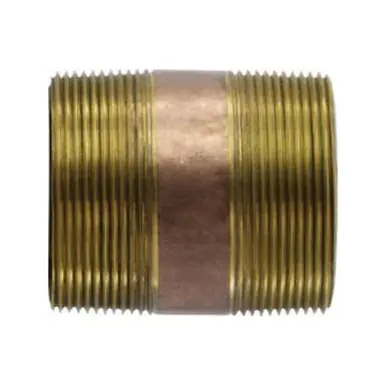 Midland Industries 42213 - Nipple, 3" MPT x 3" MPT, 12" Brass