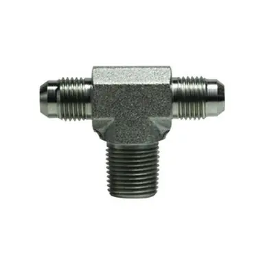Midland Industries 2601128 - Branch Tee, 3/4" 37° JIC Flared x 3/4" 37° JIC Flared x 1/2" NPT(M),